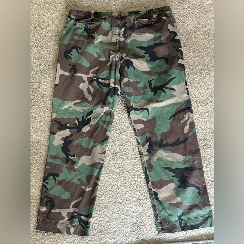 Polo Ralph Lauren Men's Green Multi Camo Stretch Straight Fit Chino Pants